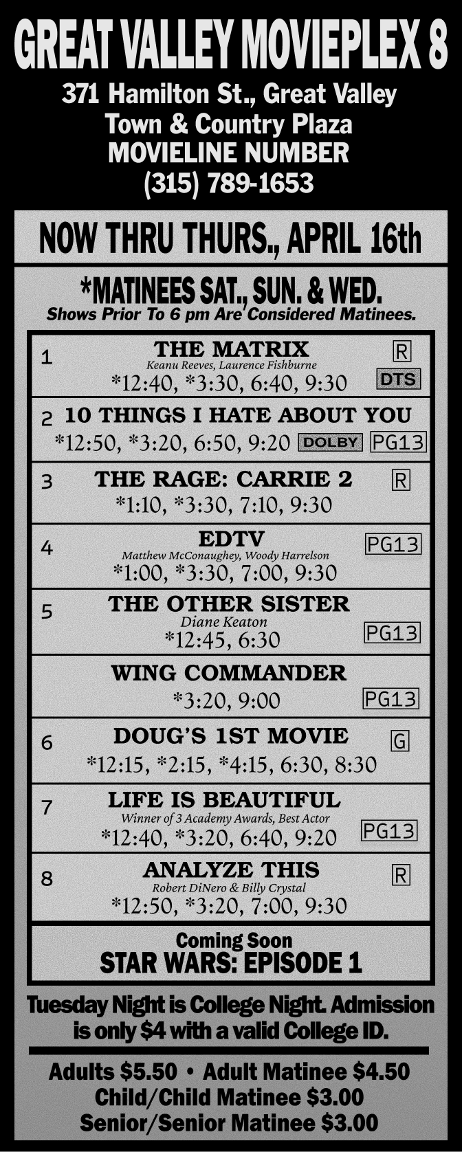 Great Valley Movieplex 8 Showtimes
