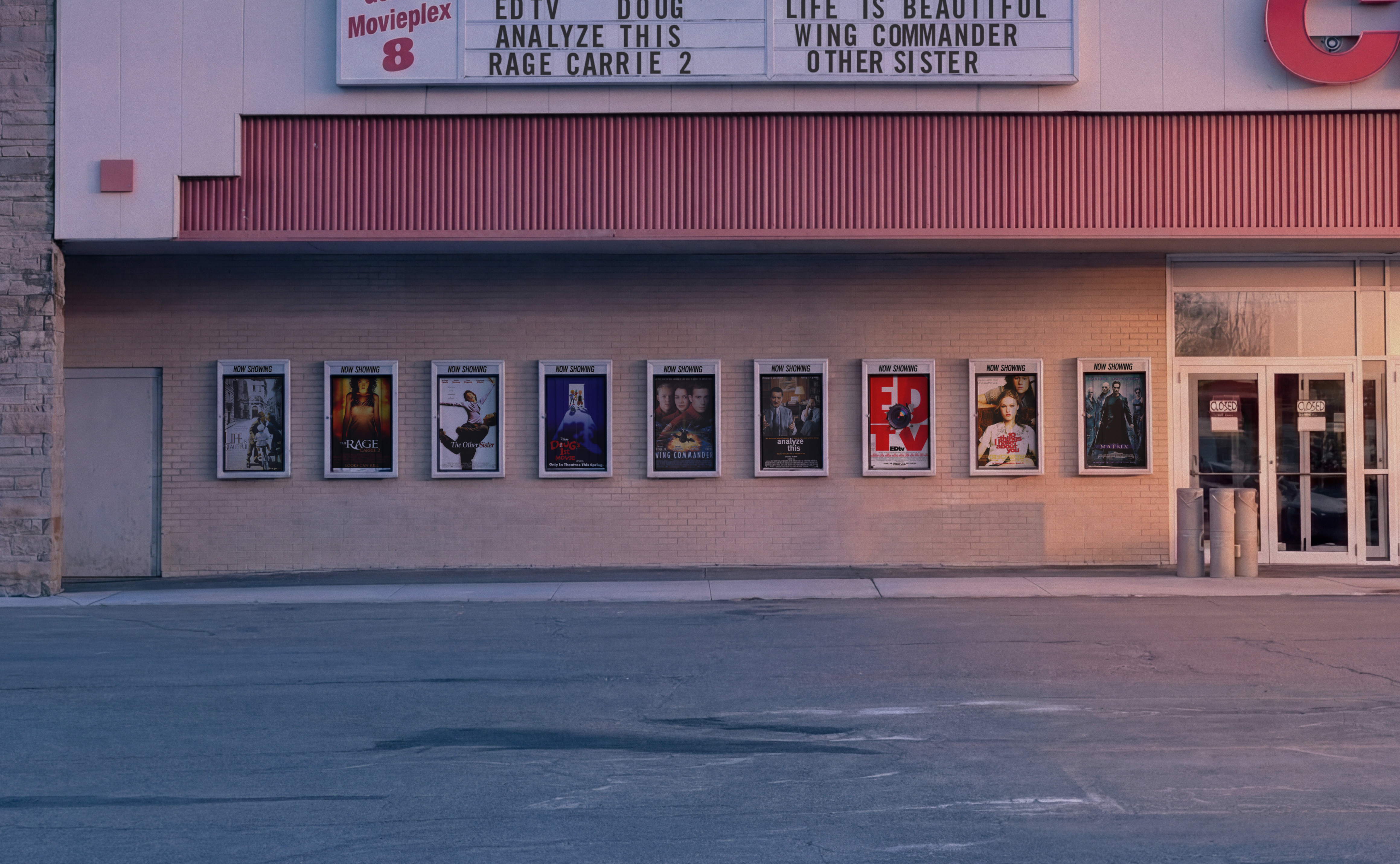 Theater exterior, April 1999