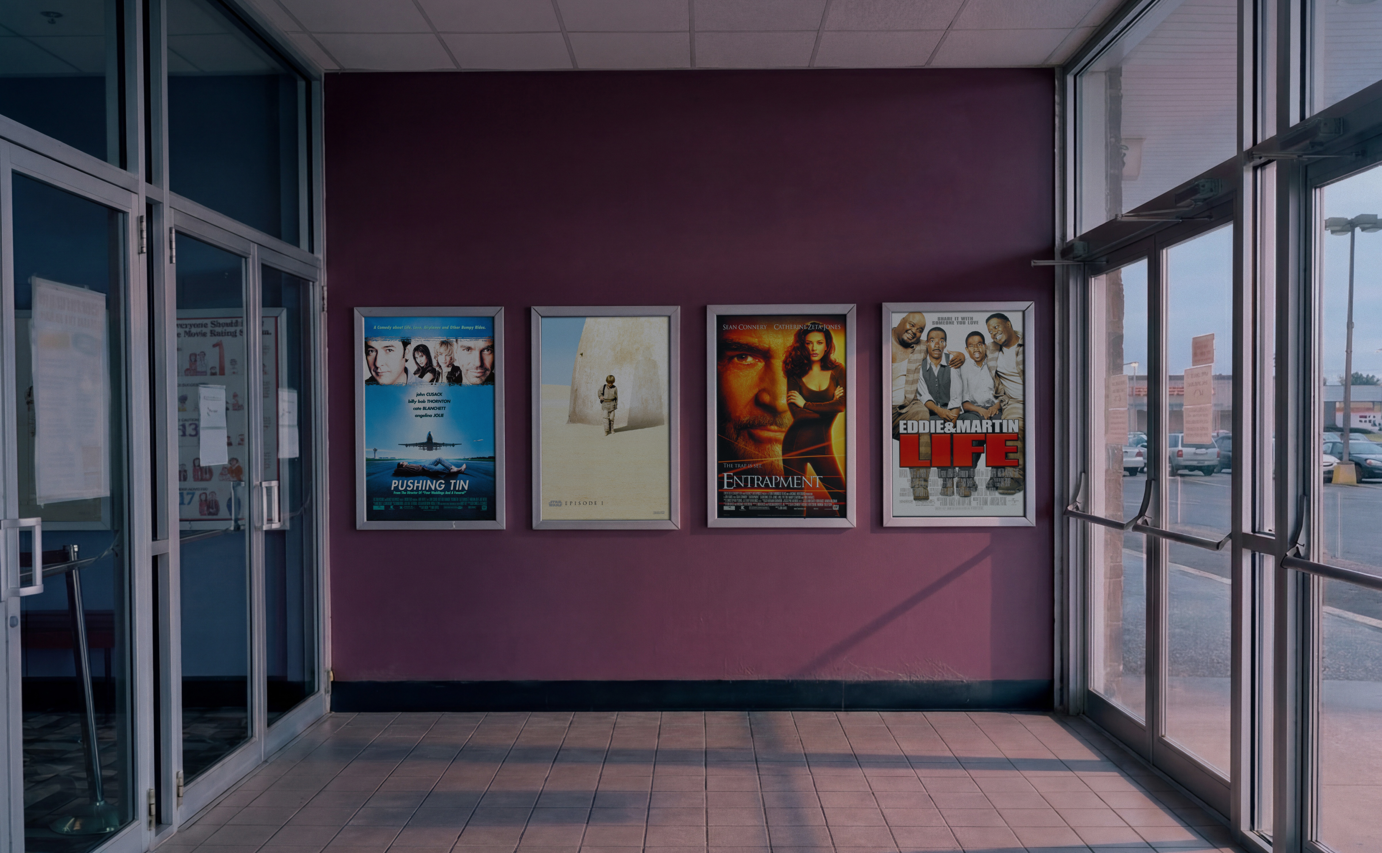 Theater lobby, April 1999