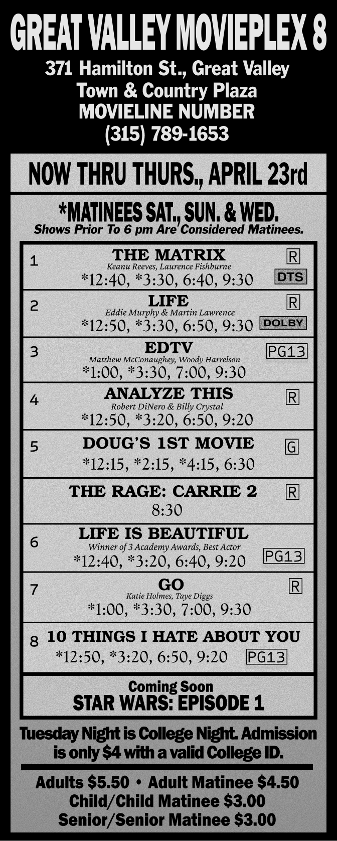 Great Valley Movieplex 8 Showtimes
