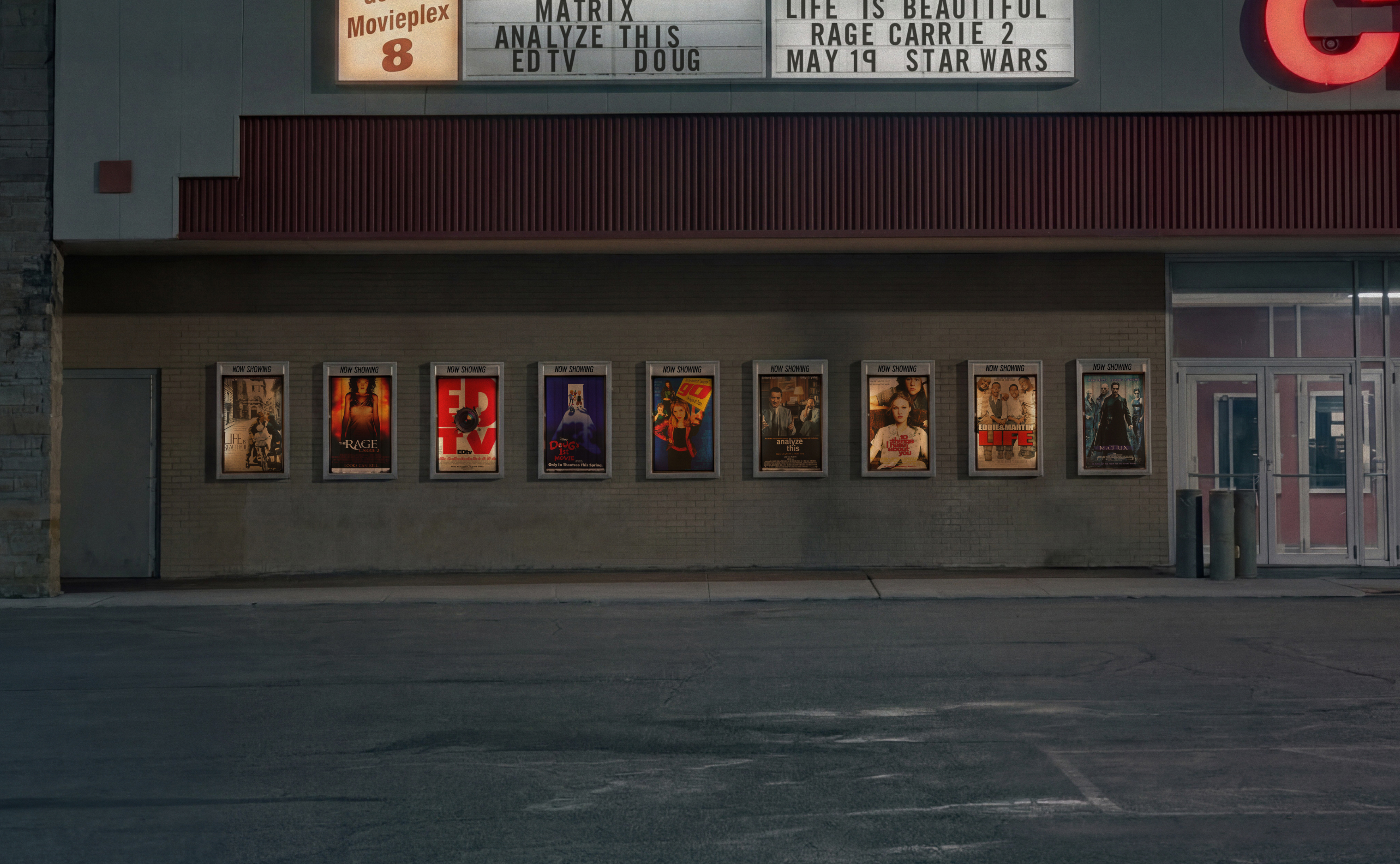 Theater exterior, April 1999