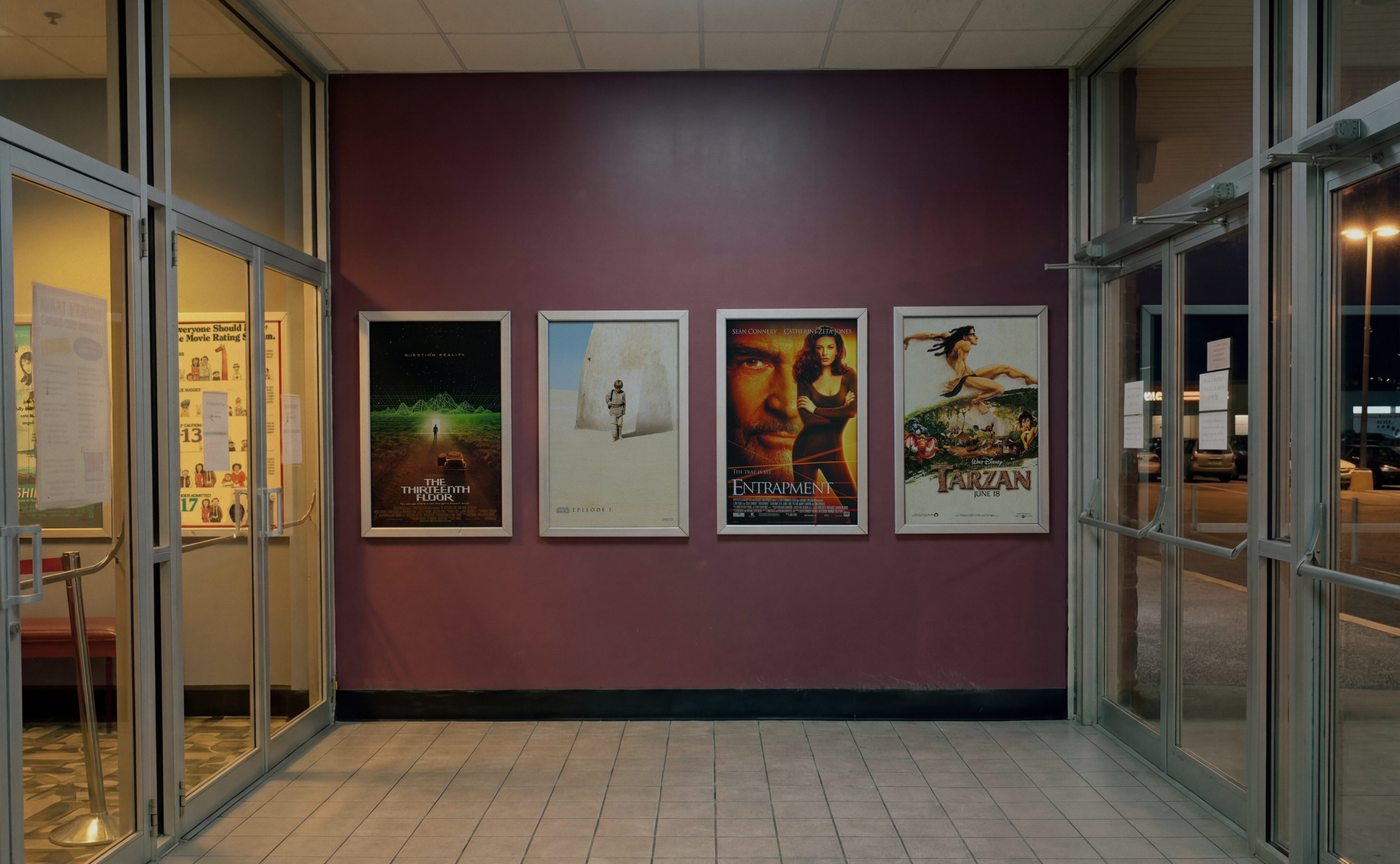 Theater lobby, April 1999