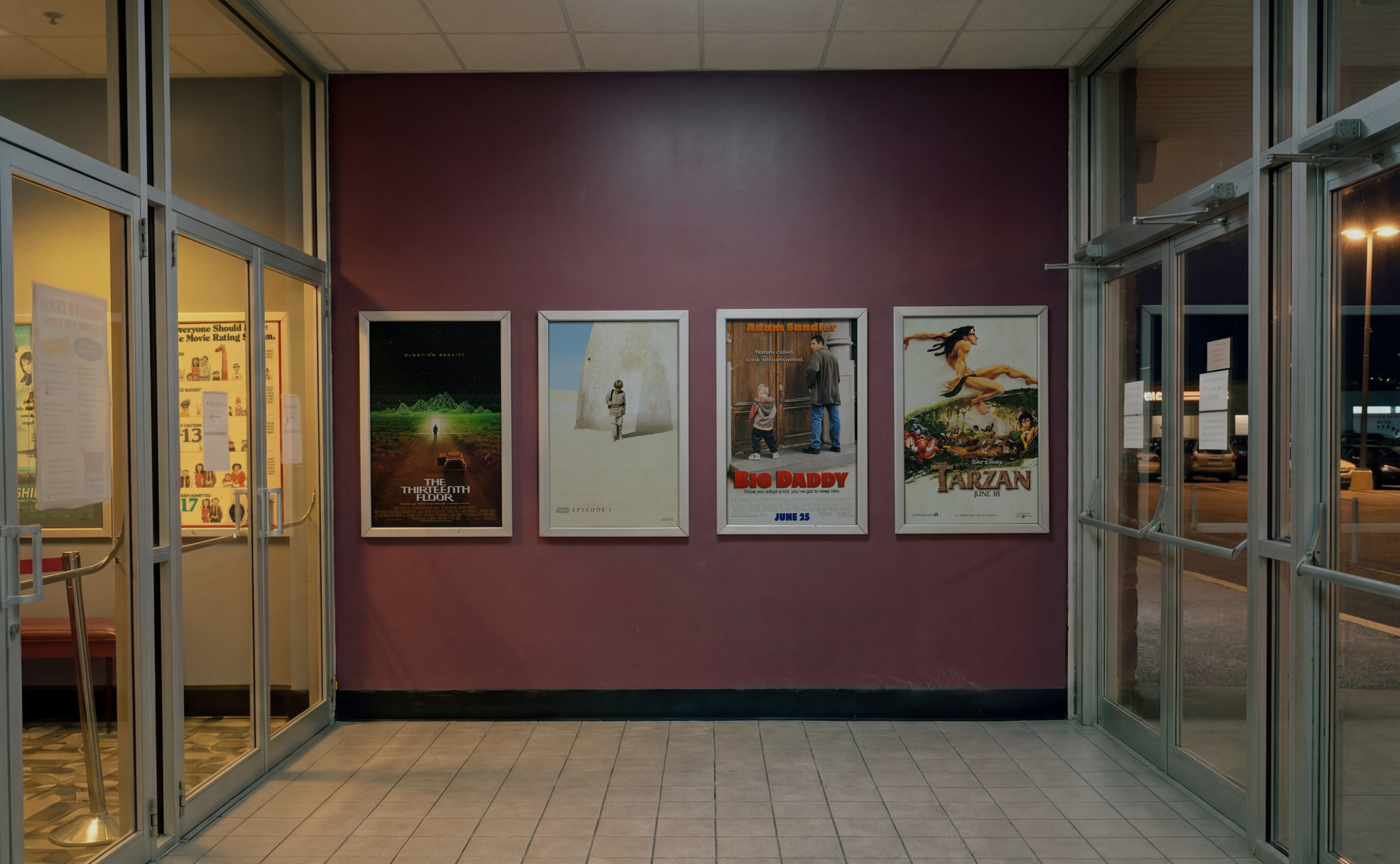 Theater lobby, May 1999