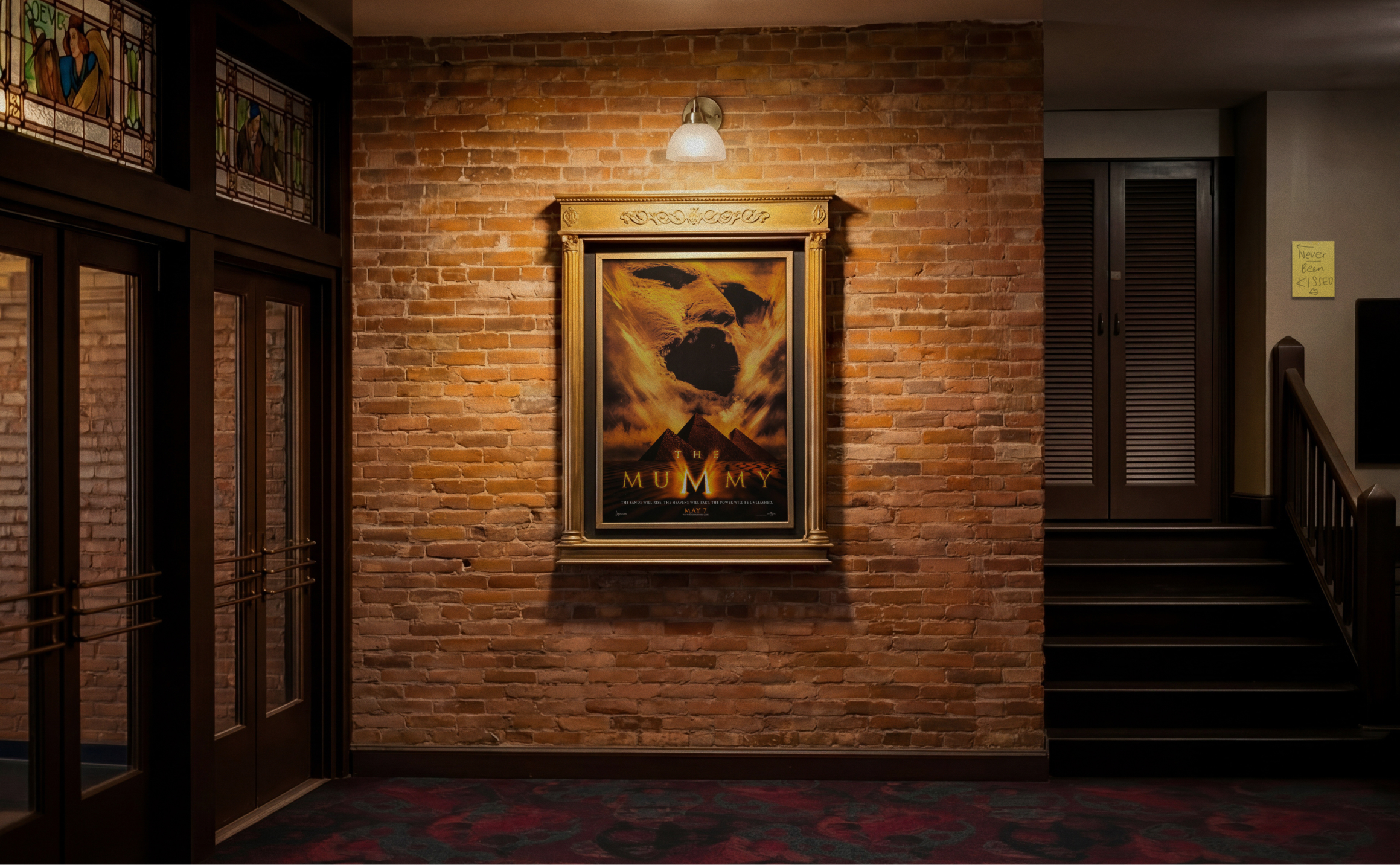 Theater lobby, May 1999